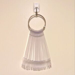 $5 Item! Set of 38 Blank Nail Swatch Sticks on Ring